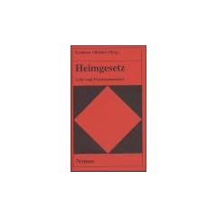 Heimgesetz. Lehr- und Praxiskommentar