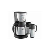 Hamilton Beach Stay or Go Coffee Maker with Thermal Carafe and Two Travel Mugs