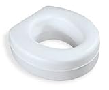 Molded Plastic Raised Toilet Seat Is Contoured for Patient Comfort and Provides Excellent Support, 15 W, 300 lb Weight Capacity