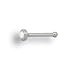 Nasenpiercing Titan G23 Gerade Mit Swarovski Elements 0,8mm Nasenstecker - Rainbow