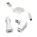 3 in 1 USB Car Mains Charger for Garmin Nuvi 610T 660