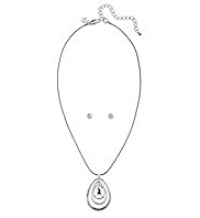 Autograph Reflection Necklace & Earrings Set MADE WITH SWAROVSKI® ELEMENTS