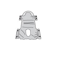 Drive Medical Commode Sling With Head Support Dacron - Model 13251d