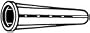 Anchor -1" Conical Plastic