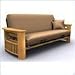Elite Products Portofino Full Size Futon Frame in Oak