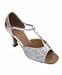 T-Strap Ballroom Dance Shoe Silver Sparkle