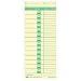 TOPS 1290 Business Forms Job Cards For Pyramid Model 1000 Electric Time Recorder, 500/Bx