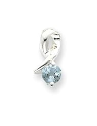 Sterling Silver Blue Topaz Pendant