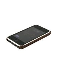 Brown iPhone 3G / 3GS Clip On Case - Genuine Stingray Skin Leather