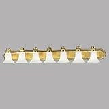 Progress Lighting Polished Chrome Seven-Light Bath Fixture