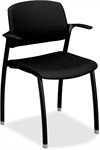 Hon Black Ergonomic Guest Arm Chair