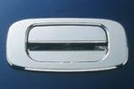 All Sales MFG Billet Aluminum Tailgate Handle Brushed Chrome Chevrolet Silverado 1999 to 2007 (Classic Body) Dimpled Design, Complete Assembly