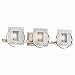 Manitoba Collection Modern Bath Light finished in Brushed Nickel - 45074IN