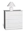 4 Drawer Chest In White Finish By prepac Furniture