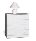 4 Drawer Chest In White Finish By prepac Furniture