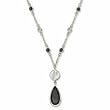 San Antonio Spurs Rhodium Logo Necklace
