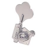 Bass Guitar Machine Heads - elephant ear style - 4 in line - Black