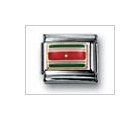 Suriname Flag Mix Classic Enamel, Italian Charm by Nomination Charms