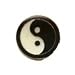 Black & White Yin Yang (Balance, Harmony) Enamel Pin