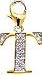 Letter "T", 14K Gold Diamond Charm