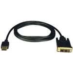 Tripp Lite P566-016 HDMI to DVI Gold Digital Video Cable HDMI-M / DVI-M - 16ft