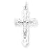 Sterling Silver Crucifix Pendant with 20 Inch Sterling Silver Chain