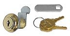 National Cabinet Lock C8052-US3-KD Cam Lock, 5/8 Cylinder Length, Brass Finish