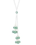 Shizen Erinite Crystal Double Cluster Necklace