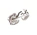 Toe Ring - Sterling Silver Antiqued Wavy Arrow Toe Ring