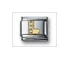 Letter L Clear Classic CZ, Italian Charm by Nomination Charms