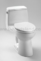 Eco UltraMax ADA Compliant Elongated Toilet with SoftClose Seat Finish: Cotton