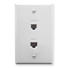 ICC ICC-ICRDSV05WH ICRDSV05WH - 1Voi/1Dat Face Pl