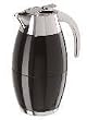 Oggi Thermal Push Button Top Carafe (1Lt/34 oz) with Glass Inside Liner-Black