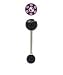7 Gemstone Bling Tongue Ring Quality Construction PINK gems