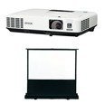 EPSON 3000lm モバイルプロジェクタースクリーンセットモデル＜EB-1735W25＞