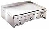 Imperial IMGA-3628 Griddle Countertop Gas 36 Wide x 24 Deep 30 000 BTU Every 12 3/4 Thick Plate Manual Controls Elite Series