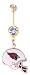 Arizona Cardinals belly button ring