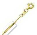 14k Yellow Gold 13 Inch X .6 mm Box Chain Necklace - O Ring Clasp