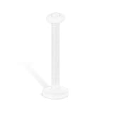14 gauge clear tongue piercing / nipple piercing retainer with clear O-ring
