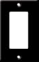Leviton 80401-E Standard Size Thermoset Device Mount 1-Gang Decora/GFCI Device Decora Wallplate, Black