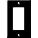 Leviton 80401-E Standard Size Thermoset Device Mount 1-Gang Decora/GFCI Device Decora Wallplate, Black
