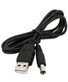 USB to 5.5mm / 2.1mm 5V DC Barrel Jack Power Cable