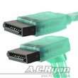AC Ryan SATA2 (with lock) cable - 50cm UV Green 1x90deg (SA8416-1)