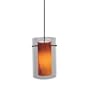 Euro Lava Swirl Glass Mini Pendant Finish: Dark Bronze