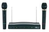 Naxa NAM984 Professional Dual Wireless Microphone System (Black)