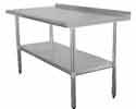 Knockdown Worktable - 30x12 in. w/ Galvanized Legs & Undershelf