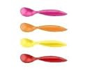 Zak! Designs, Breakfast, Colorways Large spoons, 4 Pieces Set, Assorted Pop