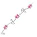 14kt. White Gold, Pink Sapphire & Diamond Fashion Bracelet