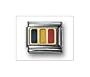 Belgium Flag Mix Classic Enamel, Italian Charm by Nomination Charms