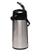 Service Ideas ECALS22SS Eco-Air Lever Lid Airpot, Stainless Vacuum, 2.4 Liter (81.1 oz.), Brushed Stainless/Black Accents